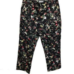 ***HOST PICK*** Black floral capri size 0 Petitie NWOT